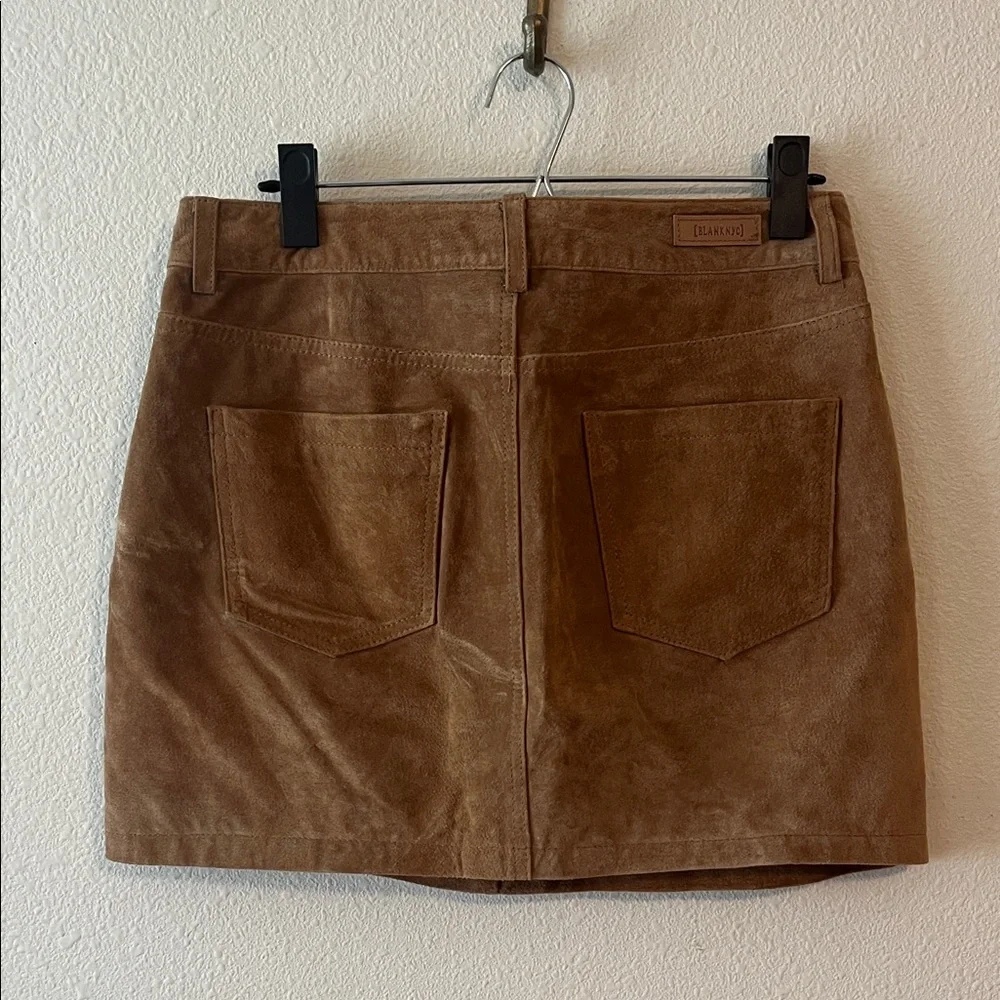 BlankNYC PECAN suede mini SKIRT